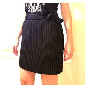 Express Pinstripe Pencil Skirt